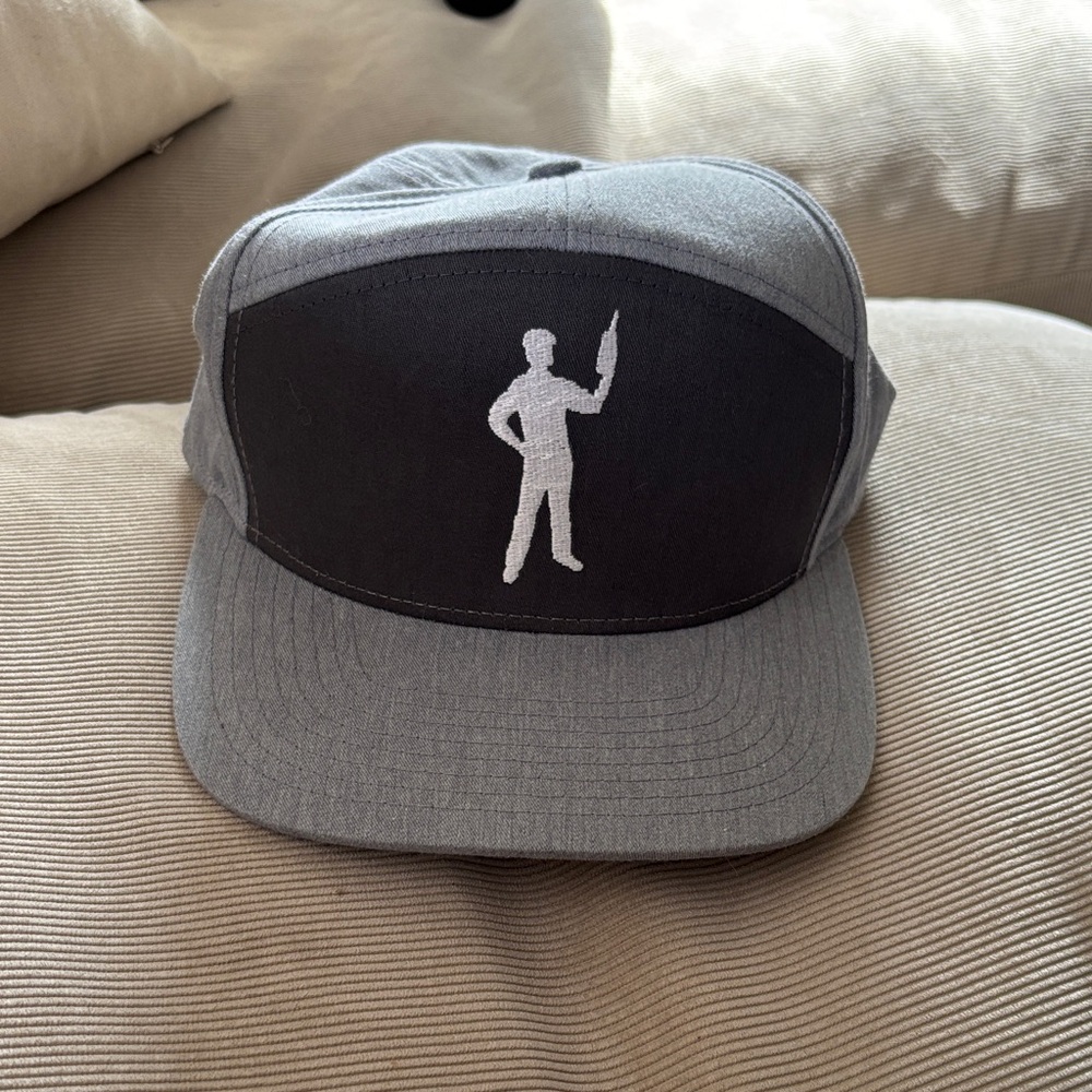 Gray and Black Cap with Logo